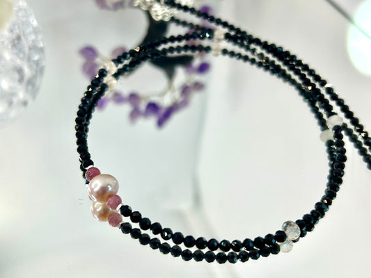 Genuine Spinel choker necklace